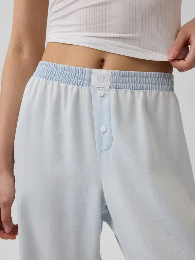 Pantaloni da pigiama in popeline