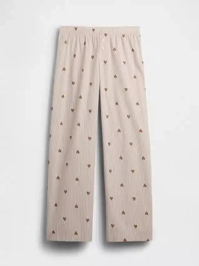 Pantaloni da pigiama in popeline