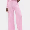 Pantaloni da pigiama leggeri CashSoft con motivo a cuori in maglia pointelle