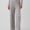 Pantaloni da pigiama leggeri CashSoft con motivo a cuori in maglia pointelle