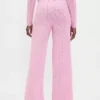 Pantaloni da pigiama leggeri CashSoft con motivo a cuori in maglia pointelle