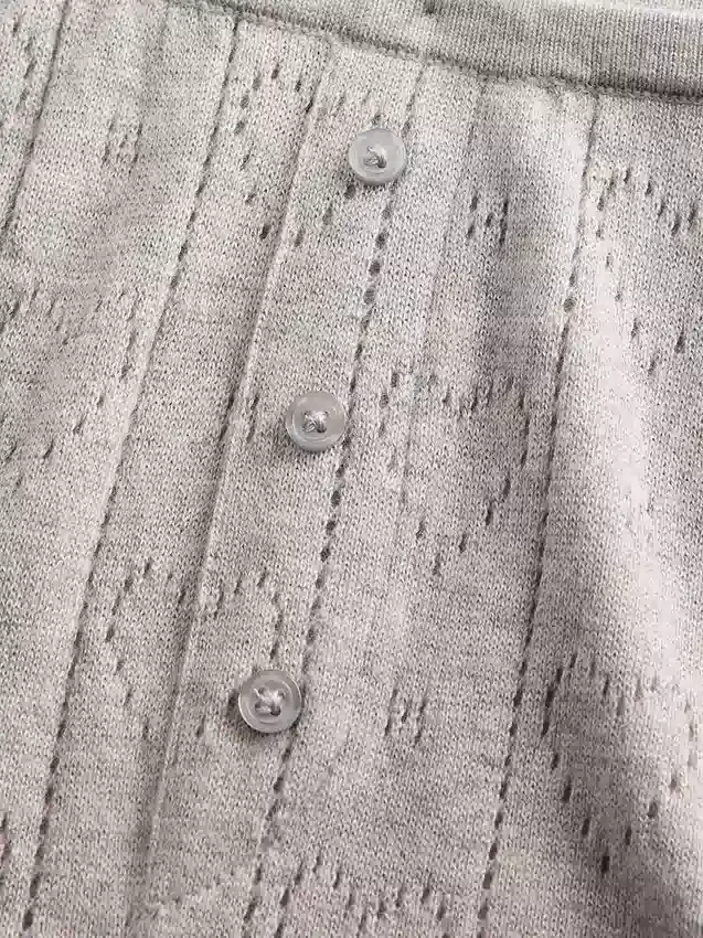 Pantaloni da pigiama leggeri CashSoft con motivo a cuori in maglia pointelle