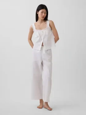 Pantaloni da pigiama ricamati