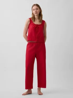 Pantaloni da pigiama ricamati