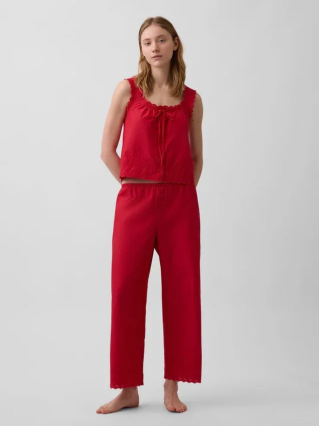 Pantaloni da pigiama ricamati
