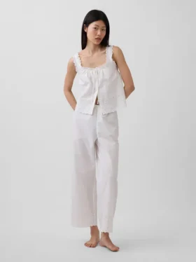 Pantaloni da pigiama ricamati