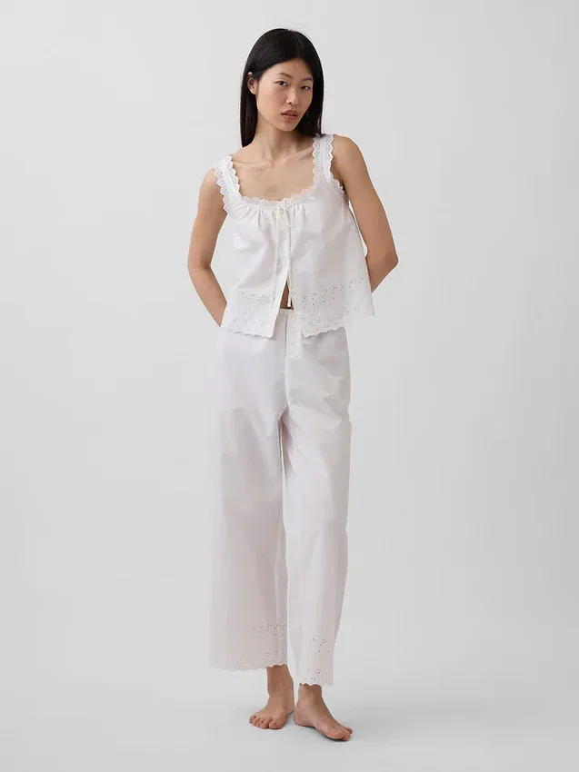 Pantaloni da pigiama ricamati