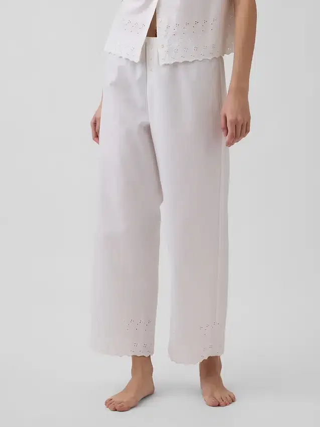Pantaloni da pigiama ricamati