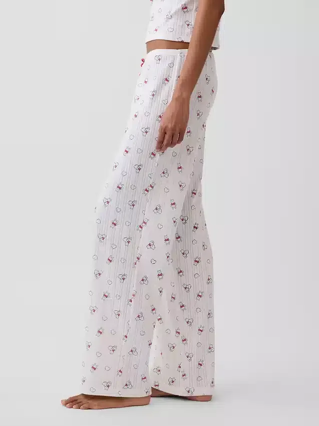 Pantaloni da pigiama Winnie the Pooh in maglia pointelle