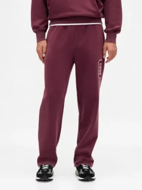 Pantaloni da tuta da adulto in tessuto pesante con logo, vestibilità comoda