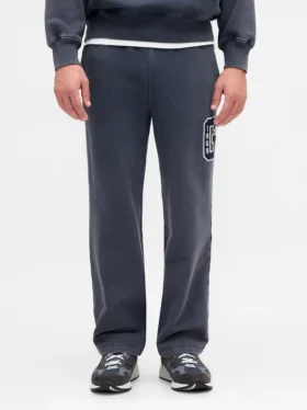 Pantaloni da tuta da adulto in tessuto pesante con logo, vestibilità comoda