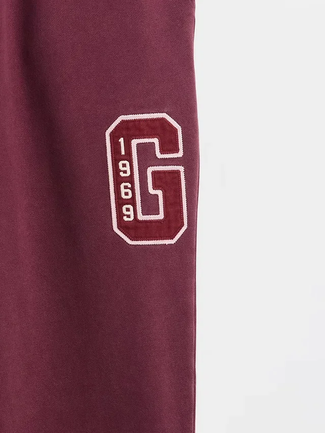Pantaloni da tuta da adulto in tessuto pesante con logo, vestibilità comoda