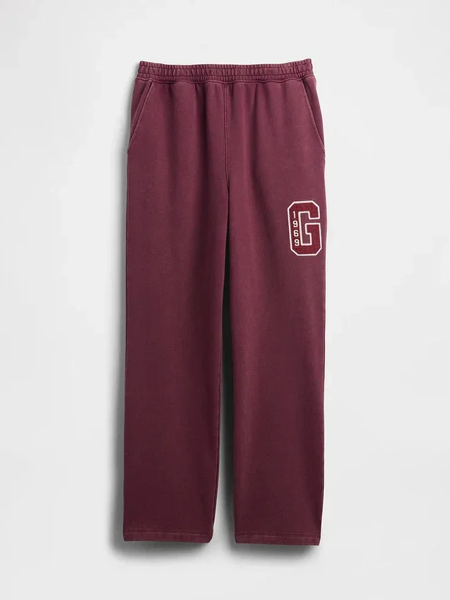 Pantaloni da tuta da adulto in tessuto pesante con logo, vestibilità comoda