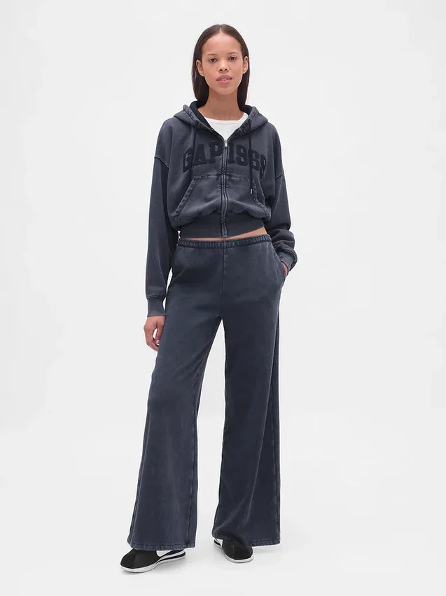 Pantaloni della tuta larghi con logo Vintagesoft