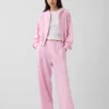 Pantaloni della tuta larghi in felpa Vintagesoft a vita media