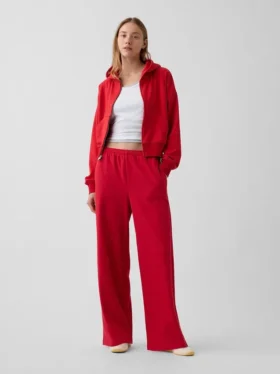 Pantaloni della tuta larghi in felpa Vintagesoft a vita media