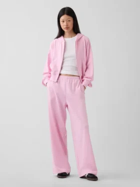 Pantaloni della tuta larghi in felpa Vintagesoft a vita media