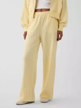 Pantaloni della tuta larghi in felpa Vintagesoft a vita media