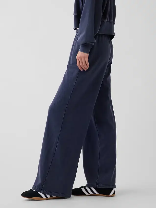 Pantaloni della tuta larghi in felpa Vintagesoft a vita media