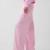 Pantaloni della tuta larghi in felpa Vintagesoft a vita media