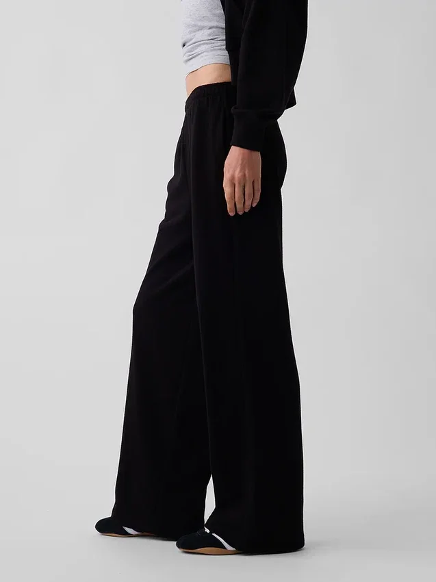 Pantaloni della tuta larghi in felpa Vintagesoft a vita media