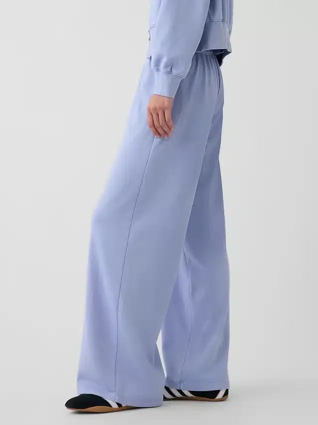 Pantaloni della tuta larghi in felpa Vintagesoft a vita media