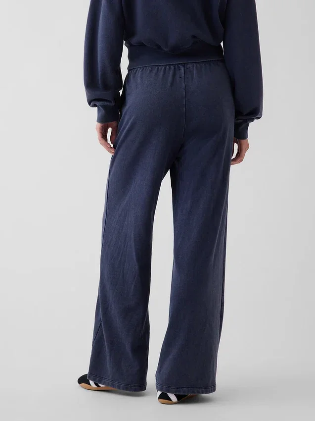 Pantaloni della tuta larghi in felpa Vintagesoft a vita media