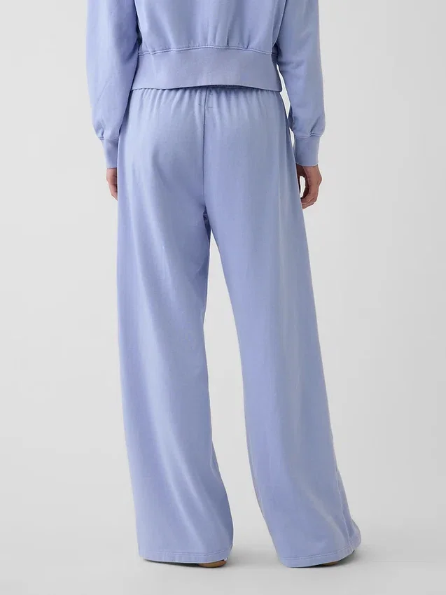 Pantaloni della tuta larghi in felpa Vintagesoft a vita media