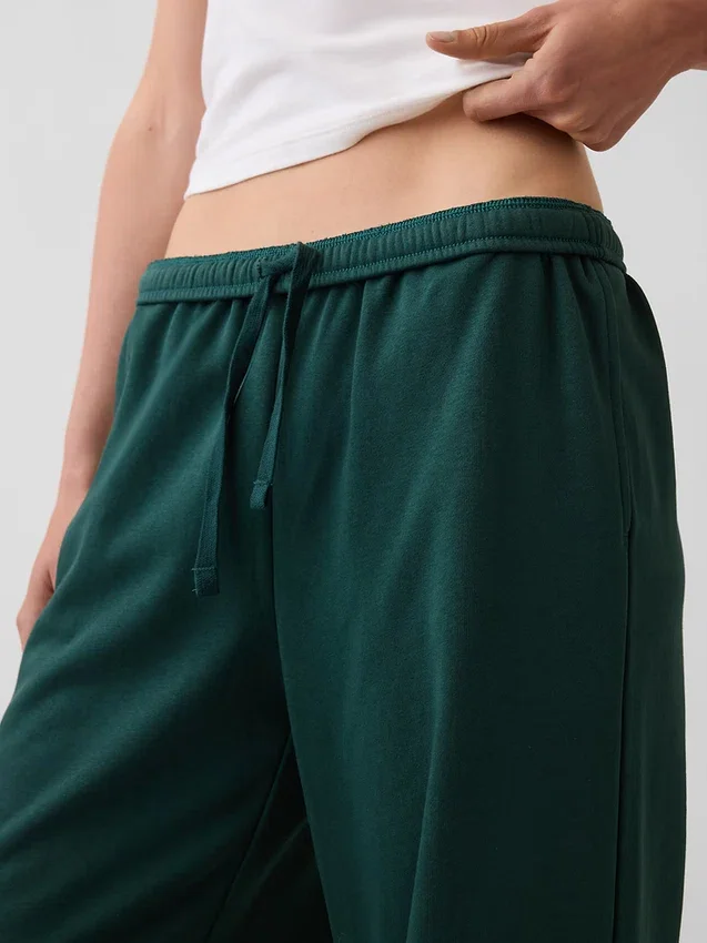 Pantaloni della tuta larghi in felpa Vintagesoft a vita media