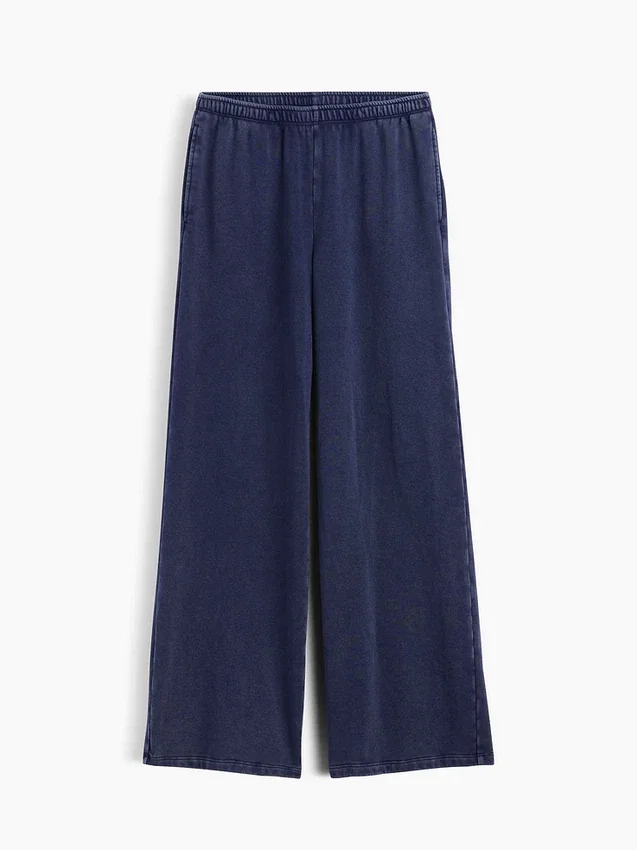 Pantaloni della tuta larghi in felpa Vintagesoft a vita media