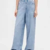 Pantaloni della tuta larghi stampati effetto Jeans