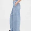 Pantaloni della tuta larghi stampati effetto Jeans