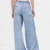 Pantaloni della tuta larghi stampati effetto Jeans