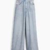 Pantaloni della tuta larghi stampati effetto Jeans
