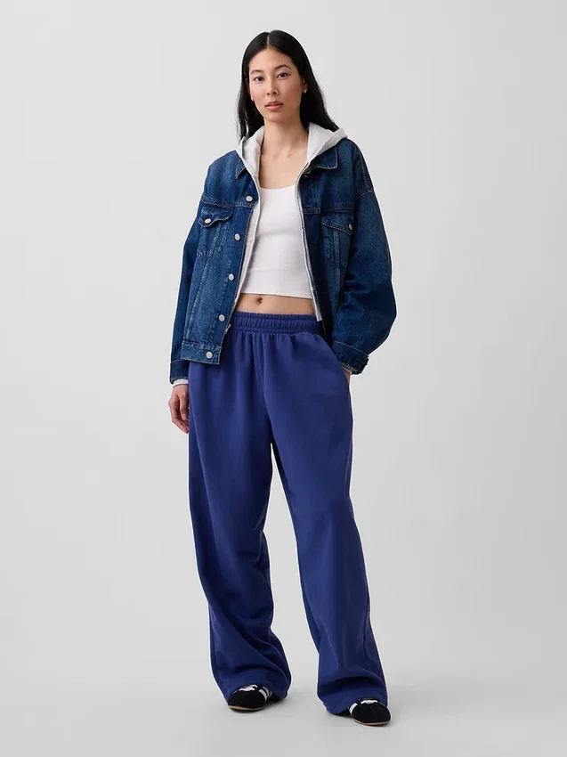 Pantaloni della tuta larghi Vintagesoft per adulti