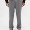 Pantaloni dritti dal taglio morbido in misto lana