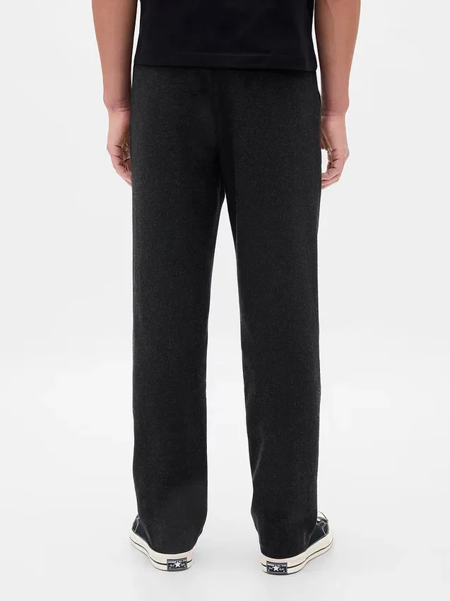 Pantaloni dritti dal taglio morbido in misto lana