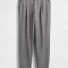Pantaloni dritti dal taglio morbido in misto lana