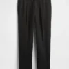 Pantaloni dritti dal taglio morbido in misto lana