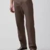 Pantaloni dritti dal taglio morbido in misto lino e cotone