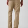 Pantaloni dritti dal taglio morbido in misto lino e cotone