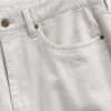Pantaloni dritti dal taglio morbido in misto lino e cotone