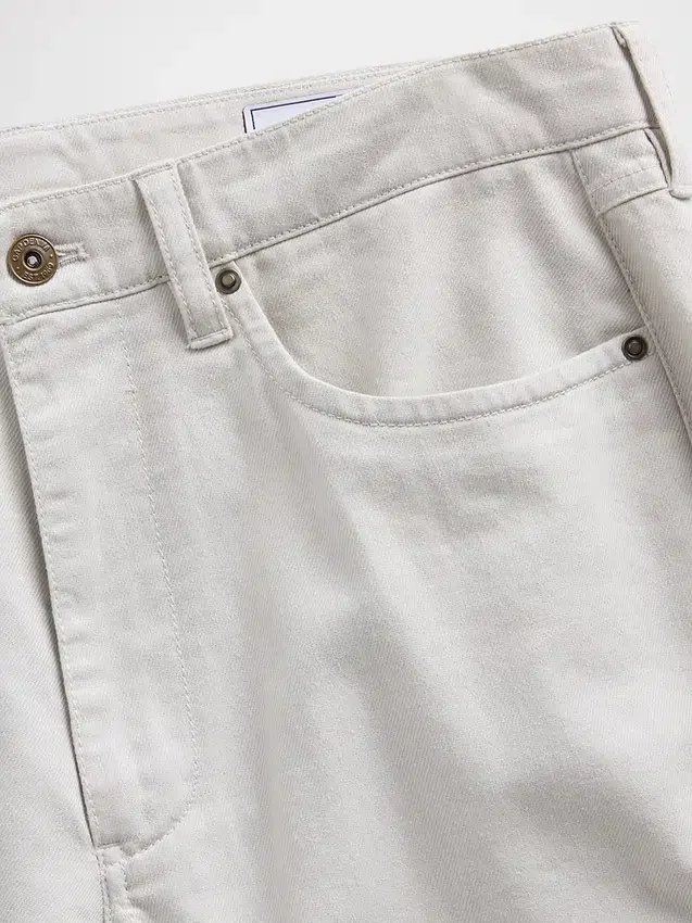 Pantaloni dritti dal taglio morbido in misto lino e cotone