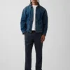 Pantaloni dritti dal taglio morbido in misto lino e cotone