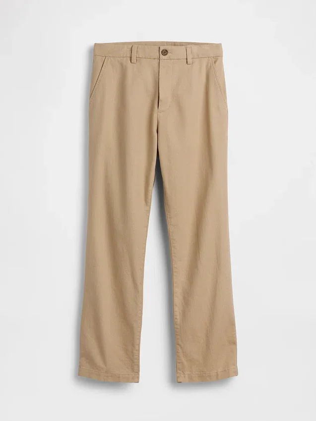 Pantaloni dritti dal taglio morbido in misto lino e cotone