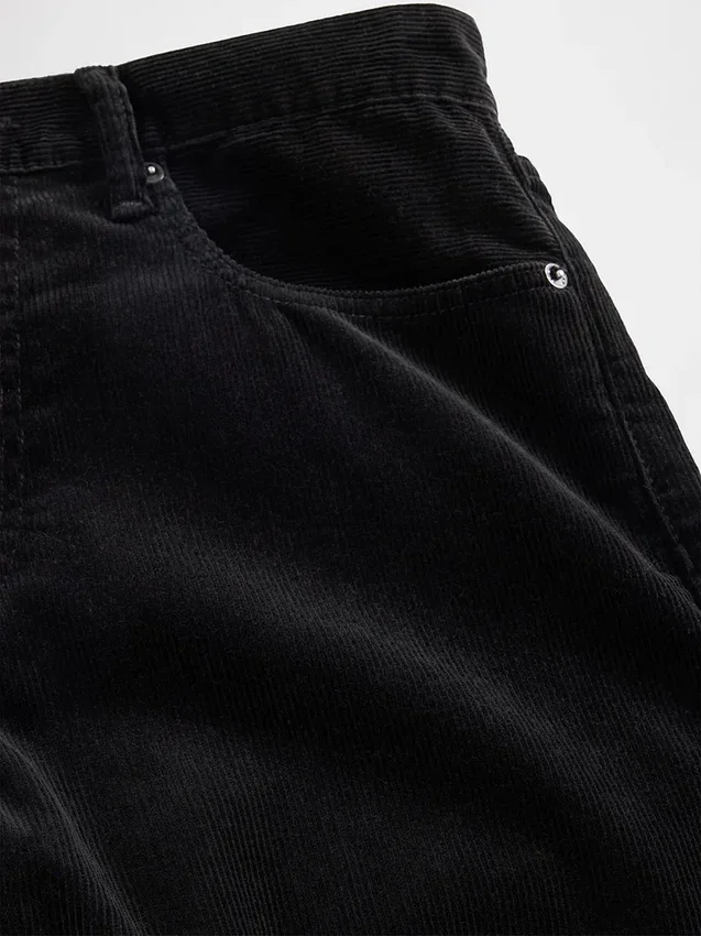 Pantaloni dritti dal taglio morbido in velluto a coste