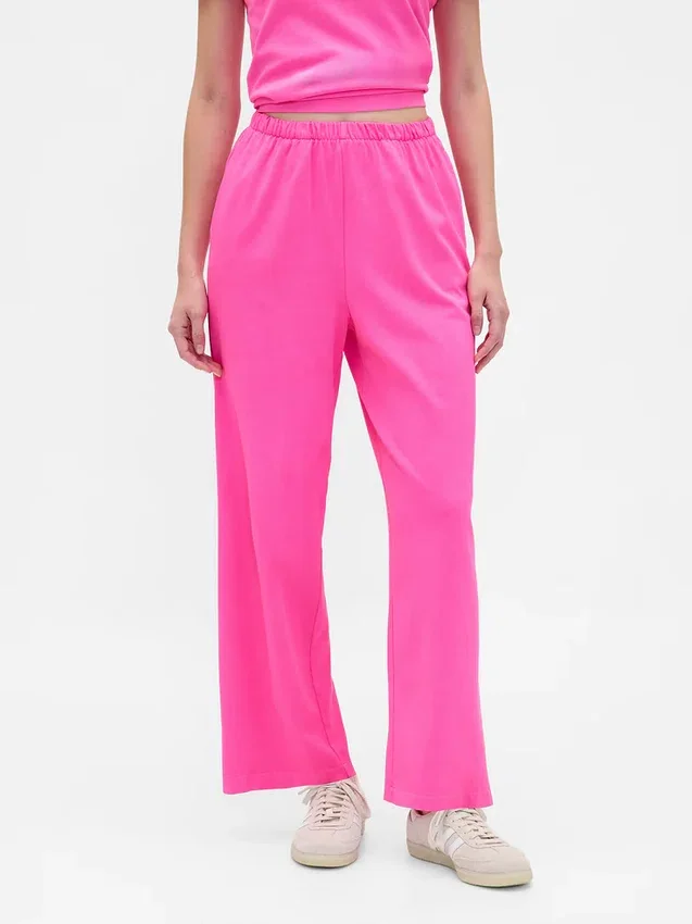 Pantaloni dritti in tessuto pesante