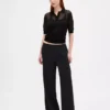Pantaloni Easy a gamba larga