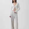 Pantaloni Easy a gamba larga