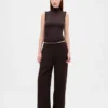 Pantaloni Easy a gamba larga